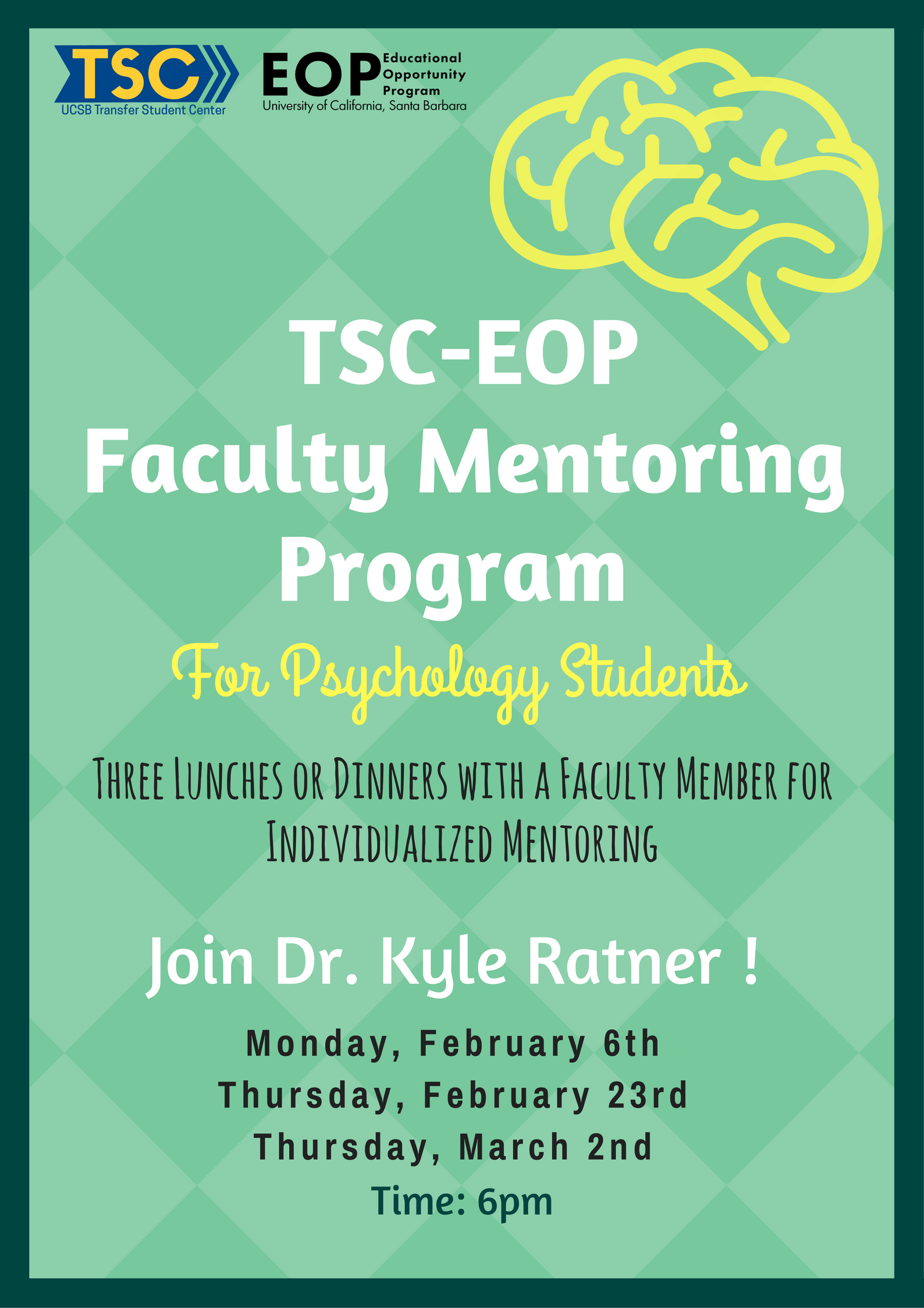 TSC-EOP Faculty Mentoring Program: Psychology