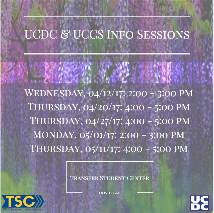 UCDC & UCCS Info Sessions