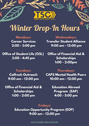 Save your shoe leather and see your favorite departments in the TSC!  Time and Dates  attached. No lines! 