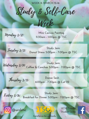 Study and Self Care Week